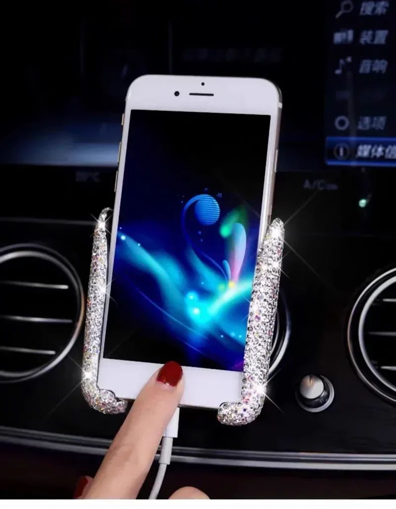 VIKEFON Suporte Universal para Celular para Carro Suporte para Celular Saída de Ar Clipe Estável Acessórios para Interior de Carro