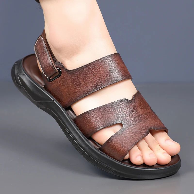 Soft Sole Outdoor Sport Slide Sandals Luxury Brand Male Slippers Men's Summer Comfortable Beach Sandals Non-Slip Walking Shoes