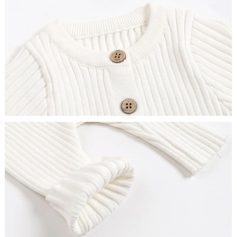 2025 New Infant Baby Girls Boys Knitted Jumpsuit Toddler Baby Girl Boys Long Sleeved Knitting Romper Children Clothes