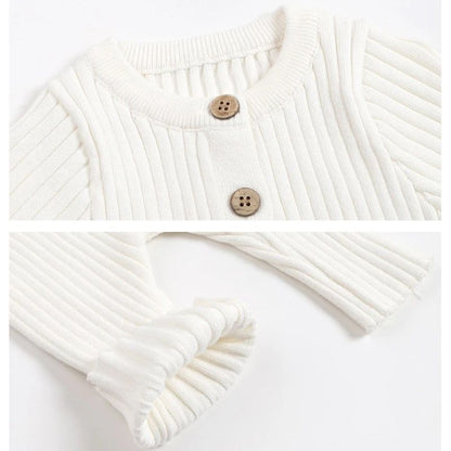 2025 New Infant Baby Girls Boys Knitted Jumpsuit Toddler Baby Girl Boys Long Sleeved Knitting Romper Children Clothes