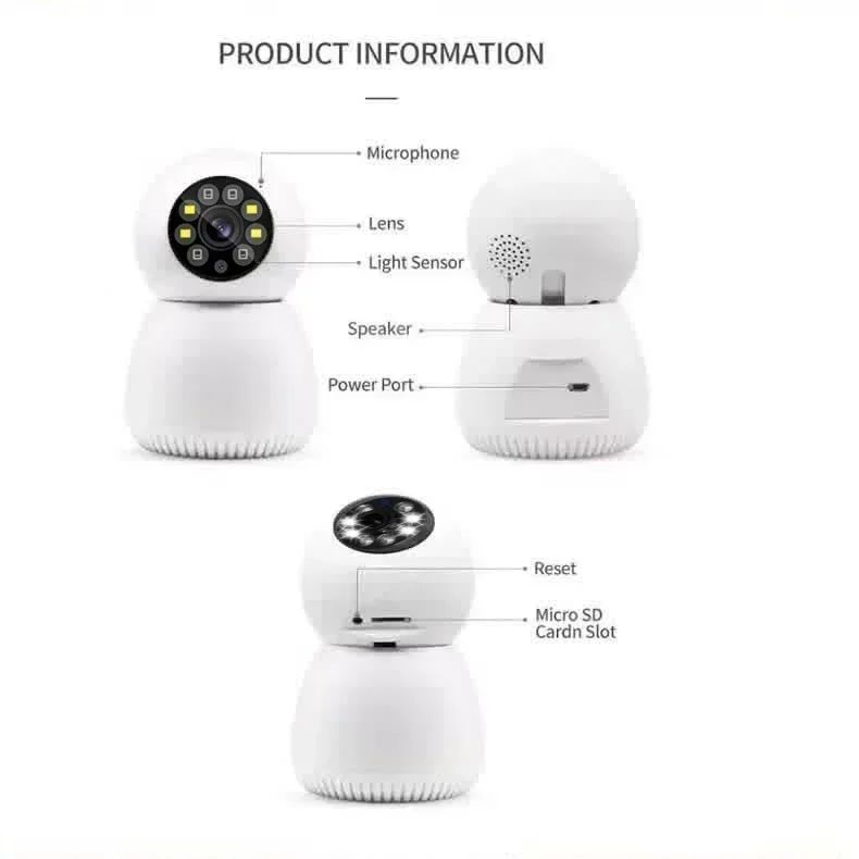 CARPBABA WIFI IP Camera 2MP YOOSEE ICSEE V380Pro YIIOT Surveillance Color Night Vision Security Protection Wireless Smart Home
