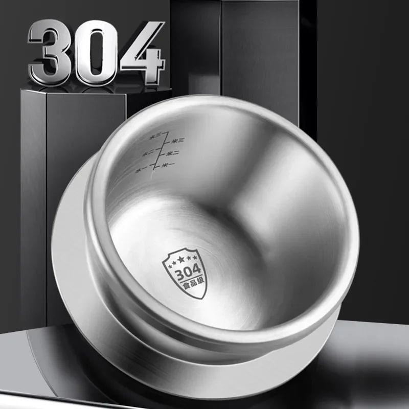 0.8-2L Outdoor Camping Small Pressure Cooker 304 Stainless Steel Portable Rice Cooker for Kitchen Cooking Tool Pressure Cooker