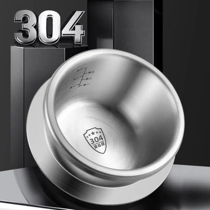 0.8-2L Outdoor Camping Small Pressure Cooker 304 Stainless Steel Portable Rice Cooker for Kitchen Cooking Tool Pressure Cooker