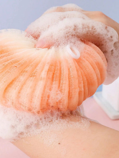 1pc Shower Mesh Foaming Sponge Balls Soft Body Scrub Exfoliating Skin Back Brush Cleaner for Bath Bubble Ball Bath Accessories