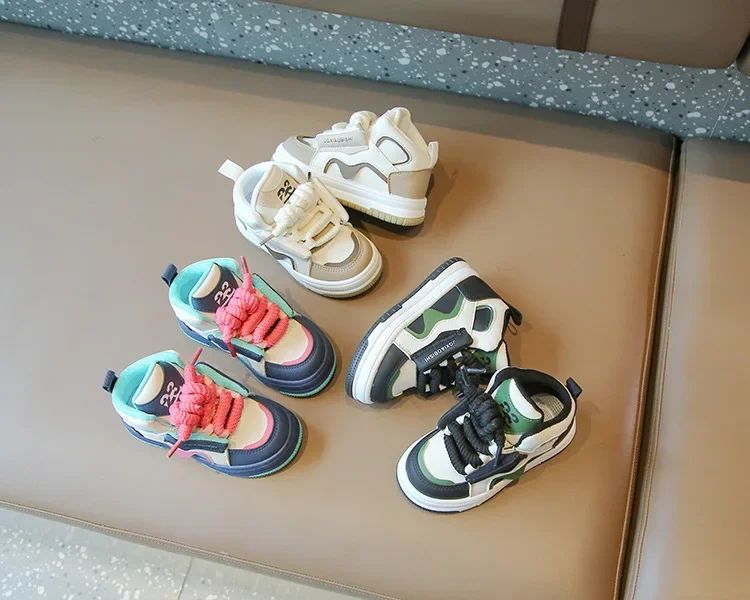 Girls Boys Sport Shoes Four Seasons Children's Sneakers Non-slip Student Shoes Soft Bottom Kids Casual Shoes Girls Outdoor Shoes