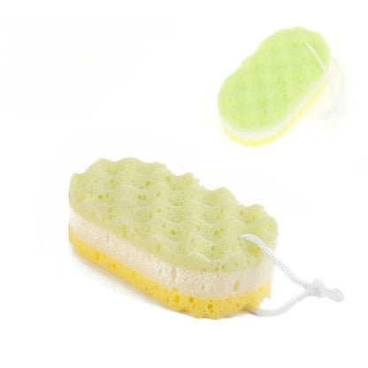 3-layer Wave Bath Sponge Exfoliating Body Brush Shower Skin Clean Massage Cleaning Shower Brush Skin Care Remover Bath Supplies