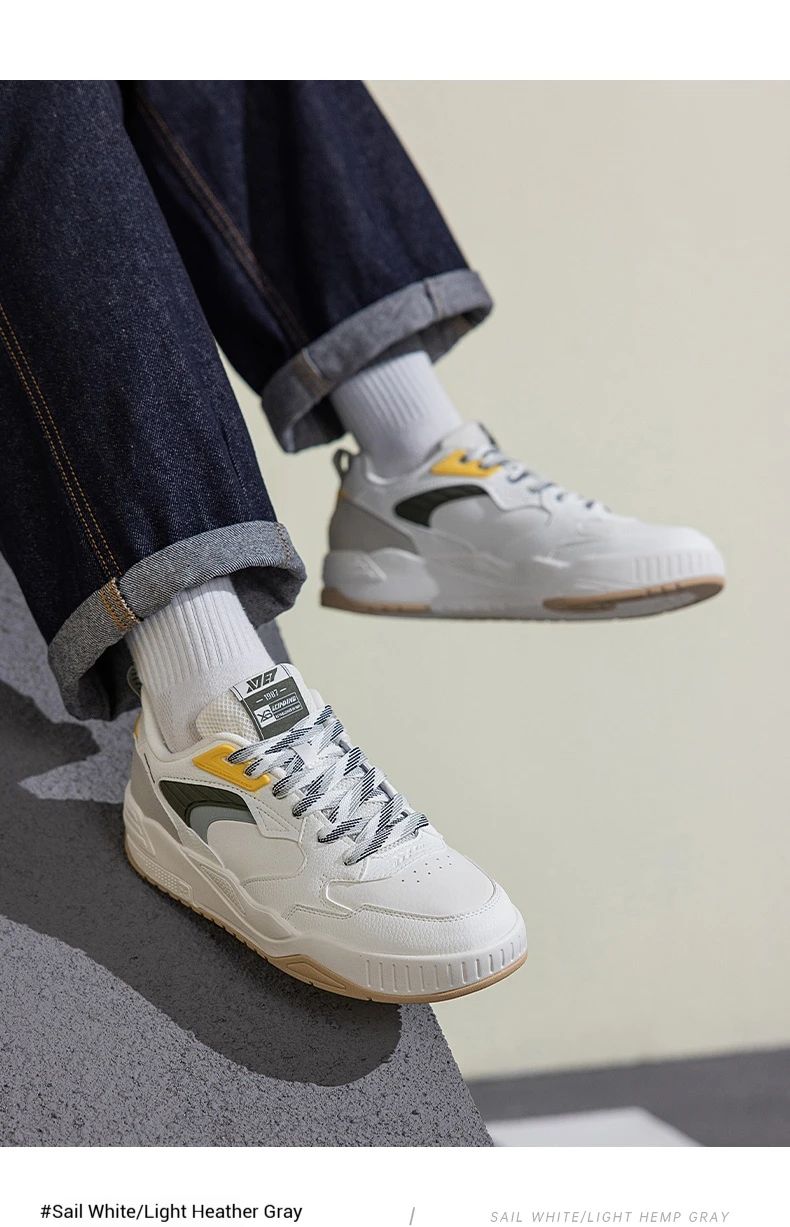 Xtep Qilang Lite Skateboarding Shoes For Men 2025 Summer Comfortable Versatile Casual Shoes Low-top Sports Shoes 976319310041