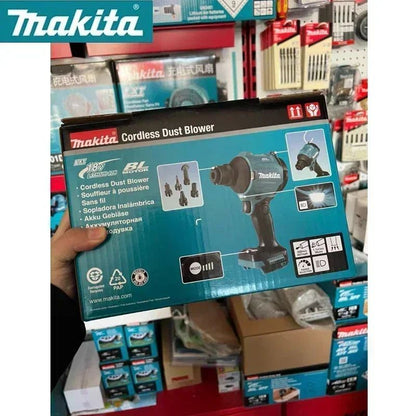 Makita DAS180Z Soprador de Ar a Bateria 18V LXT Sem Escovas 5 Bicos - Limpeza de Pó/Folhas/Carros/Eletrônicos & Oficina (Sem Bateria)