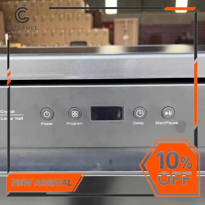 Portable Mini Dishwasher 14 Sets Automatic Desktop Countertop Washing Machine Smart Glass Home Kitchen Appliance Industrial