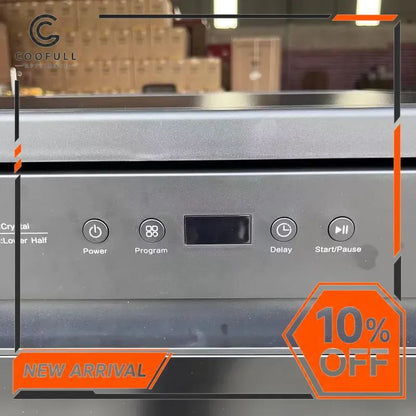 Portable Mini Dishwasher 14 Sets Automatic Desktop Countertop Washing Machine Smart Glass Home Kitchen Appliance Industrial