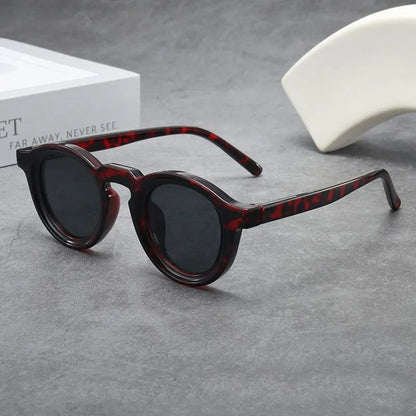 New Retro Round Small Frame Sunglasses Personalized High-end Men's and Women's Glasses Fashion Trend UV Resistant Sunglasses