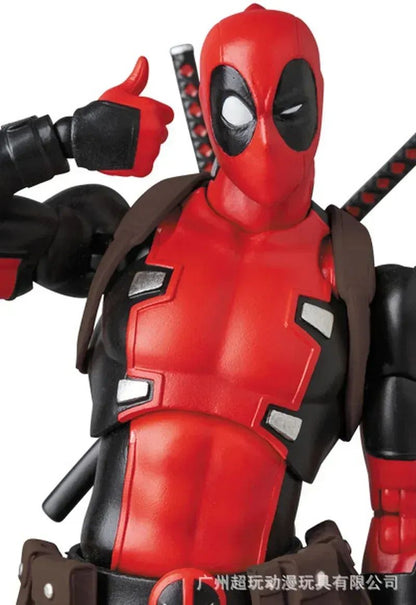 16cm Mafex 082 Marvel X-Men Deadpool Boneco de Ação Versão em Quadrinhos Colecionável Brinquedo Modelo Boneca Presentes Legais de Aniversário e Festivais