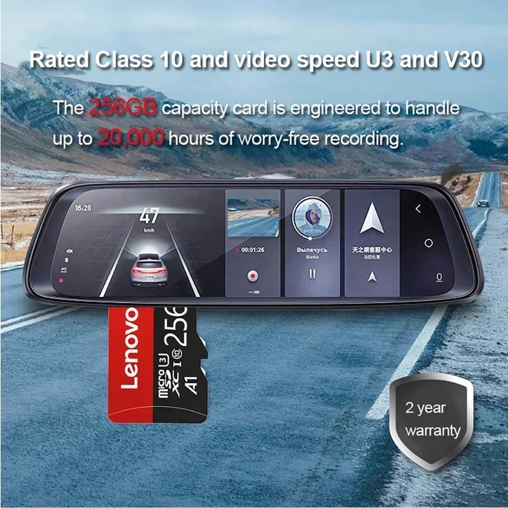 Cartão SD Lenovo Original 1TB Micro TF Mini SD 256GB 512GB 128GB 64GB Cartão de Memória TF Flash para Celular/Computador/Câmera Dropshipping