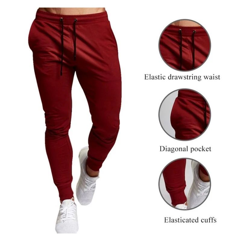 Calça Casual Masculina Moletom Jogger Tamanho Grande Cintura Elástica Esportiva Casual Calças Soltas Roupas Fitness Primavera Seção Fina