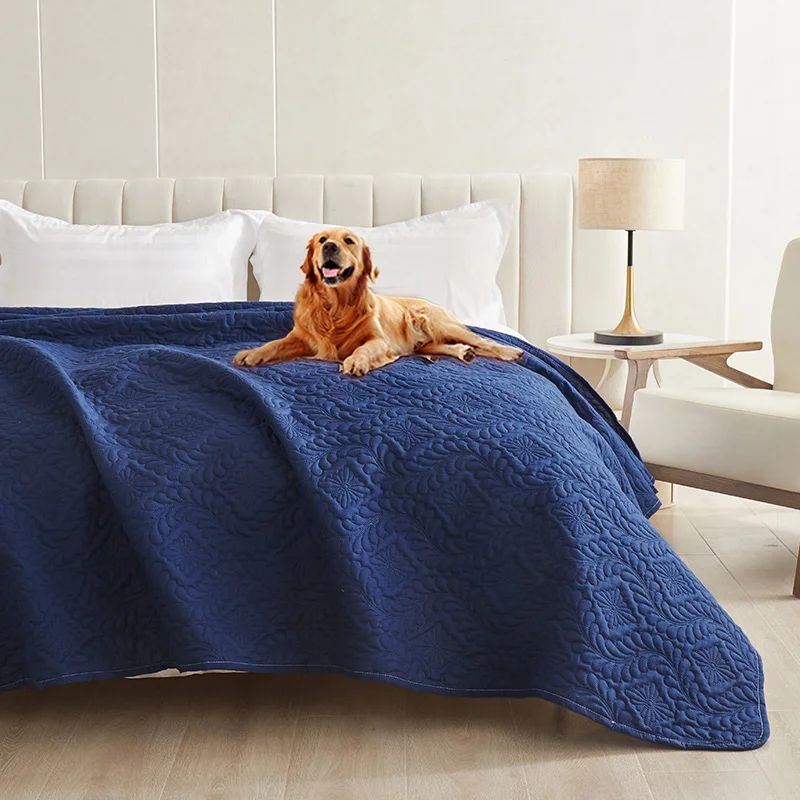 Colcha à Prova de Sujeira Capa de Cama para Cachorro à Prova D'água Manta para Pet para Móveis Protetor de Sofá para Cães Gatos com Base Antiderrapante