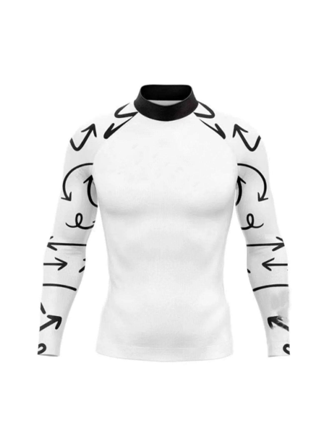 Men's Rashguard Surfing Shirt Quick Dry Long Sleeve  Sun Screen Beachwear Surf Sweatshirt UV Protection Swimwear