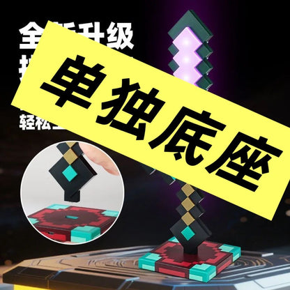 Minecraft Diamond Sword LED Night Light 3D Gamer Desk Lamp USB Charging Glowing Toys for Kids Room Decor, Birthday Gift for Boys