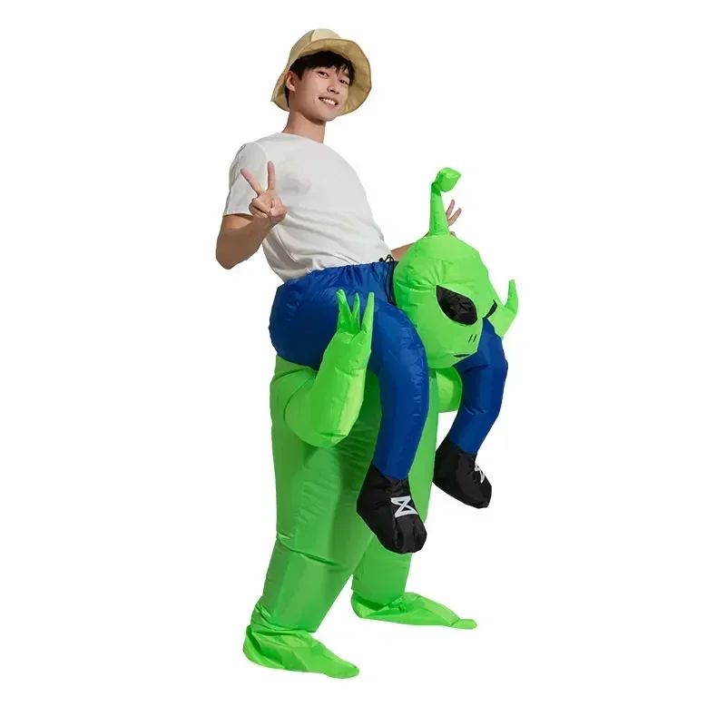 Adult Riding on Alien Inflatable Costume Party Halloween Costume Cosplay for man Women