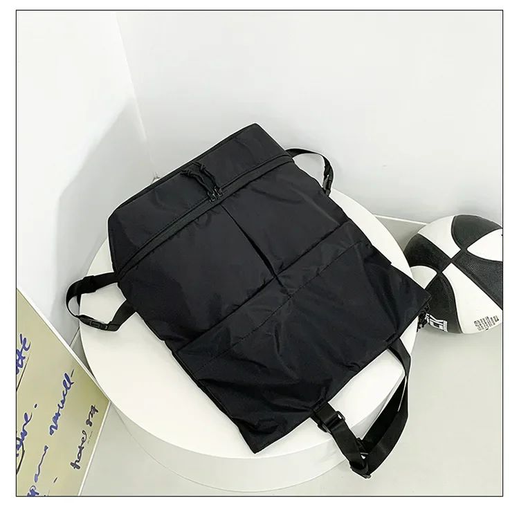 Mochila Unissex de Grande Capacidade Masculina e Feminina Mochilas de Nylon Impermeáveis Esportivas Modernas Mochilas Escolares Portáteis de Lazer Viagem