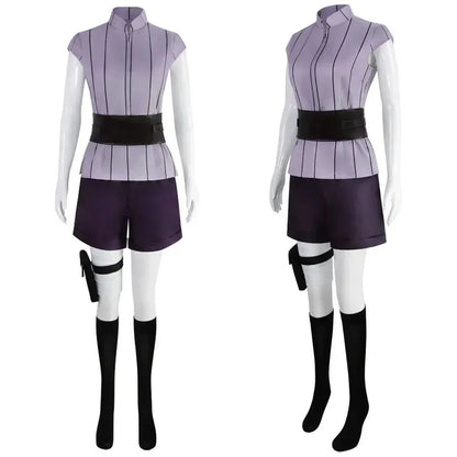 Hyuga Hinata Cosplay Costume Wig Women Outfits Halloween Carnival Party Suit Hyuuga Ninja Cosplayer Purple Long Cute Wig