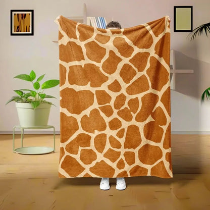 Cow pattern Blanket Flannel Blanke Bed Sofa Travel Camping Super Soft Cozy Plush Blanket Cheetah Print Blanket for All Seasons