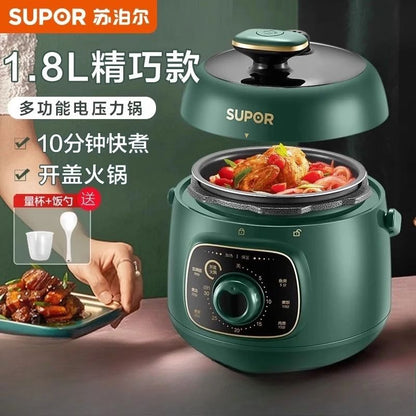 Mini Electric Pressure Cooker: New Model Small Rice Cooker for 1-2 People (3-Cup Capacity)