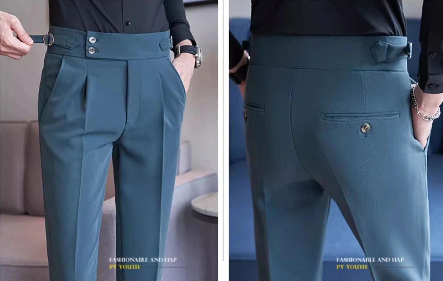 Navy Men's Suit Pants, White Black Trousers, Gray Khaki Pantalones Hombre Fashion Slim Male Pant, 28 29 30 31 32 33 34 36