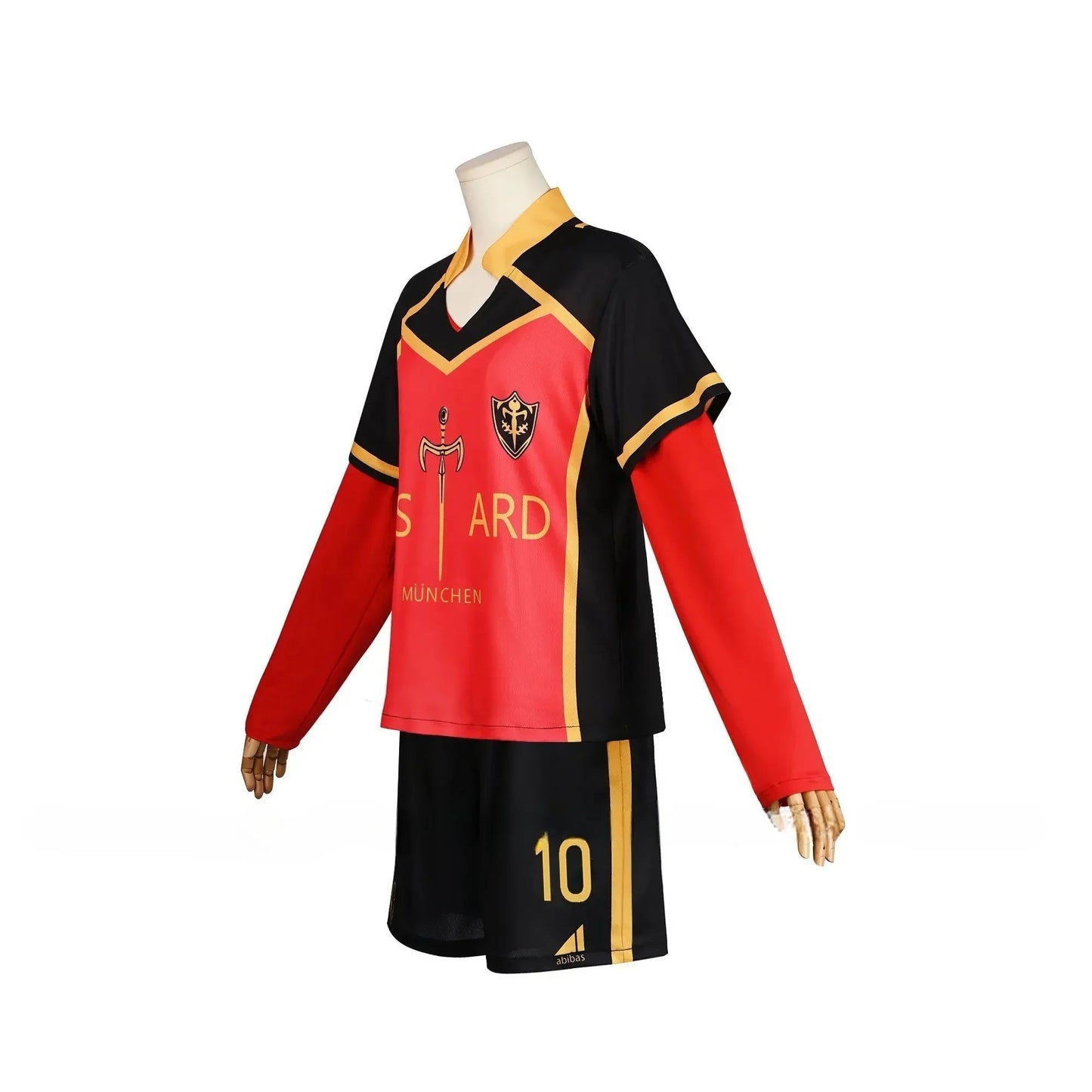 Anime Michael Kaiser Cosplay Costume Red Uniform Team Bastard Munchen Alexis Ness Cosplay Football Soccer Clothing