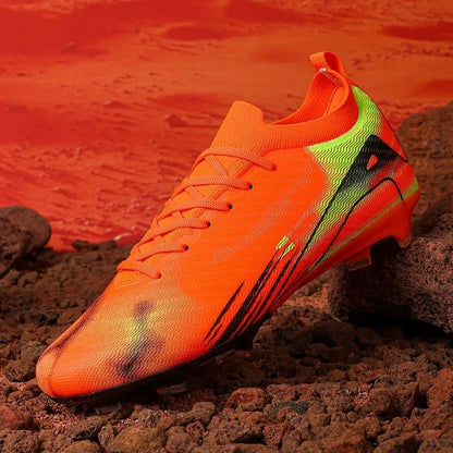 New Men Football Boots Cleats Outdoor Soccer FG Ultralight Match Soccer Shoes Training Shoes Drop Shipping Non-Slip Long Spikes
