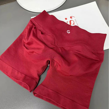 2025 Autumn New Women's Cotton Thread Elastic Yoga Sports Shopping Shorts Versatile