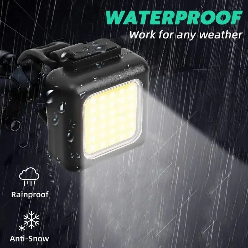 BUCKLOS Bike Light COB Front Rear Bicycle Lights LED Rechargeable Mountain Road Bicycle Lamp MTB Tail Light Cycling Flashlight