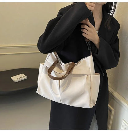 Multi Functional Tote Bag: Durable Nylon Work & Daily Shoulder Purse, Large Capacity Handbag Crossbody Bags for Women Daily Use