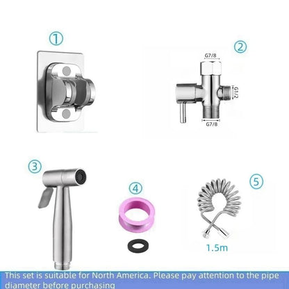 Handheld Bidet Toilet Sprayer Jet Kit Stainless Steel Shattaf Sprayer Kit Bathroom Personal Hygiene