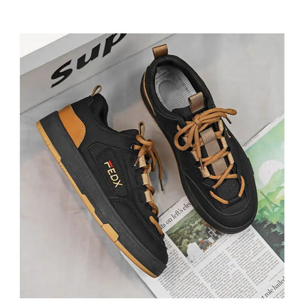 Bread Shoes for Men Trendy Board Shoes Niche Design Breathable Retro Chunky Sneakers Luxury Designer Male Casual Vulcanize Shoe