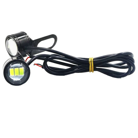 Motorcycle Flash Strobe Eagle Eye Motorcycle Daytime Running Light Fog Lamp Headlight Moto Acce Hoc for 2pcs Mini LED Light