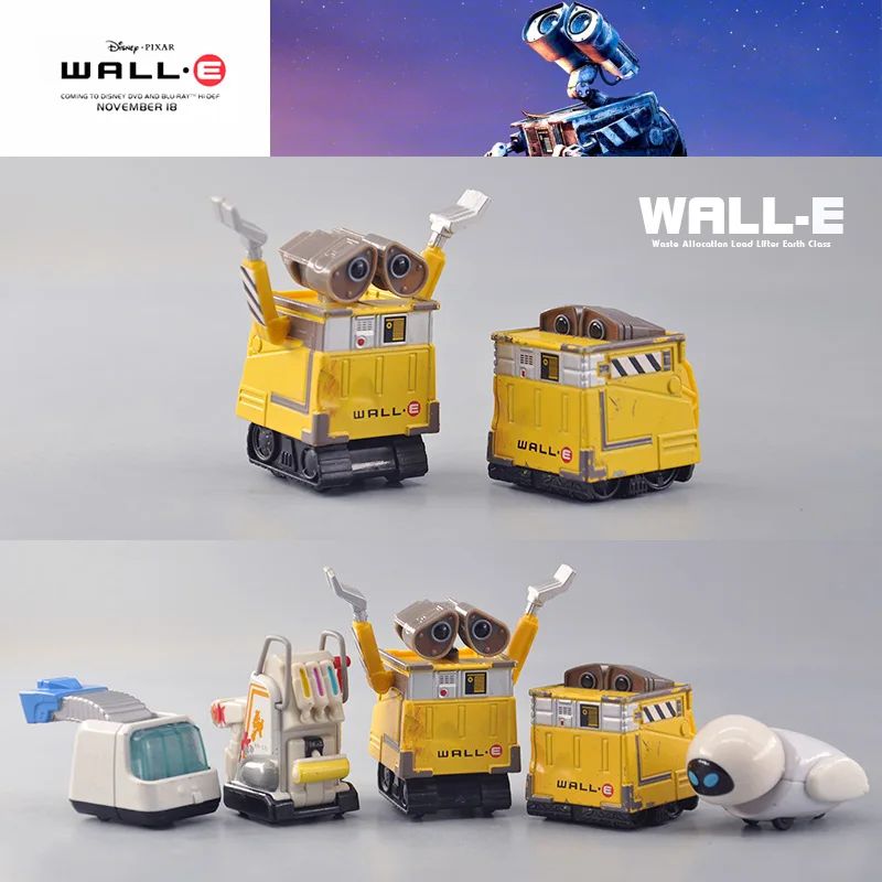 Walle-E Walle EVE Carro Boneca Presentes Brinquedo Modelo Anime Figuras Colecionáveis Enfeites