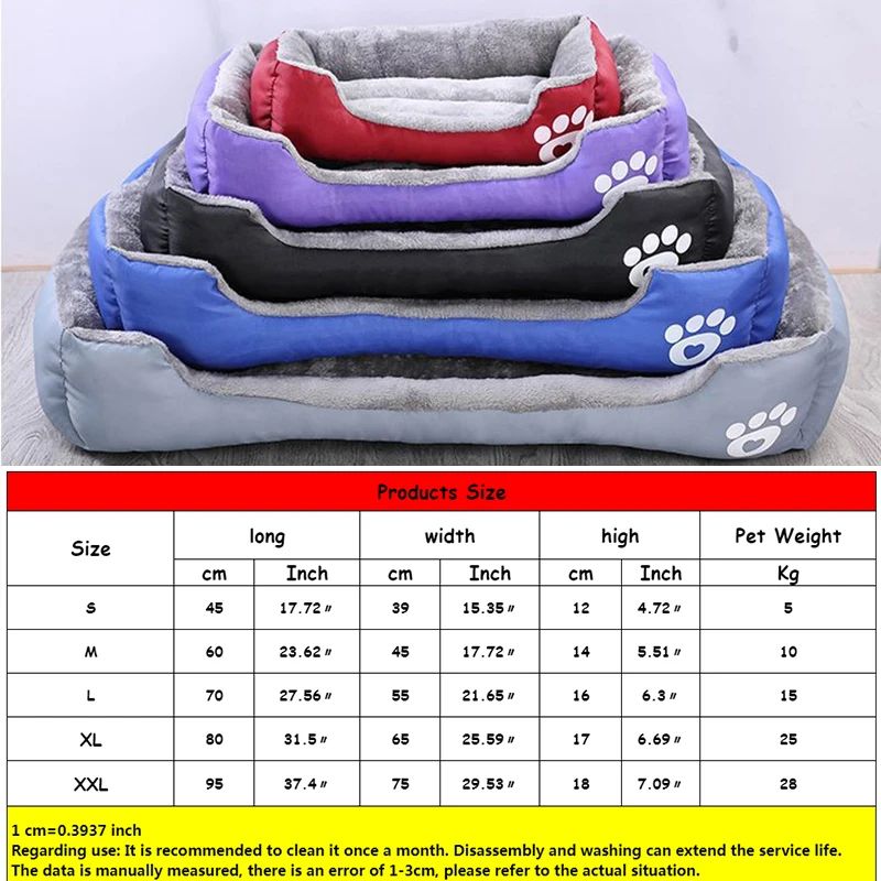 XXL Pet Bed Sofa Soft Washable Autumn Winter Warm Plush Big Cat Dog Beds For Large Dogs Pet Home Supplies Best Selling Products