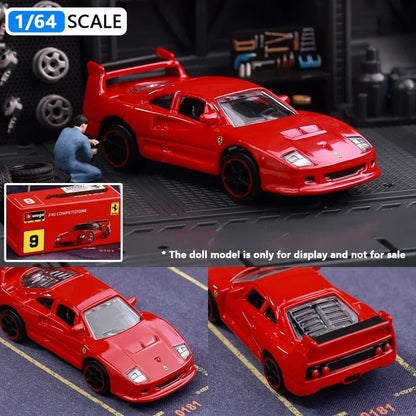 Bburago 1:64 Porsche 911 GT2 Lamborghini Ferrari SP3 812 1959 Cadillac Miniatura de Carro de Liga Fundida Brinquedo de Coleção Presentes