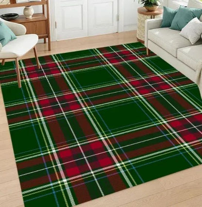 Christmas Luxurious Carpet Theme Indoor Area Living Room Mat Edge Large Mat Suitable for Bedroom Mats Window Sill Holiday Rugs