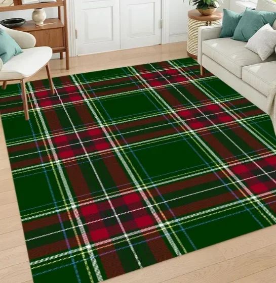 Christmas Luxurious Carpet Theme Indoor Area Living Room Mat Edge Large Mat Suitable for Bedroom Mats Window Sill Holiday Rugs