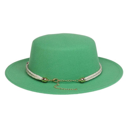 British Style Felt Fedora Jazz Hat Elegant Wedding Party Trilby Lightweight Unisex Fashionable Headwear