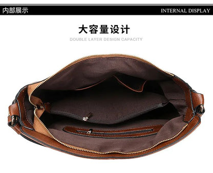 New women's handbag, single shoulder crossbody bag, PU women's tote bag, large capacity women's bag