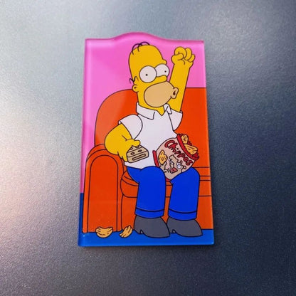 Ímã de Geladeira Homer Simpson Decoração Criativa Bonito Desenho Animado Quadro de Mensagens Adesivo de Geladeira Presentes Decoração de Casa
