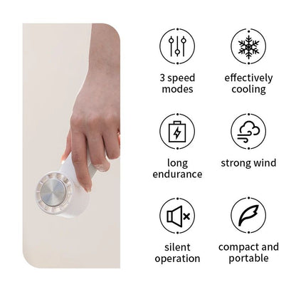 Mini Air Conditioner Portable  Air Cooler USB Rechargeable 2000mAh Hand Fan Mini Air Conditioning for Outdoor Camping