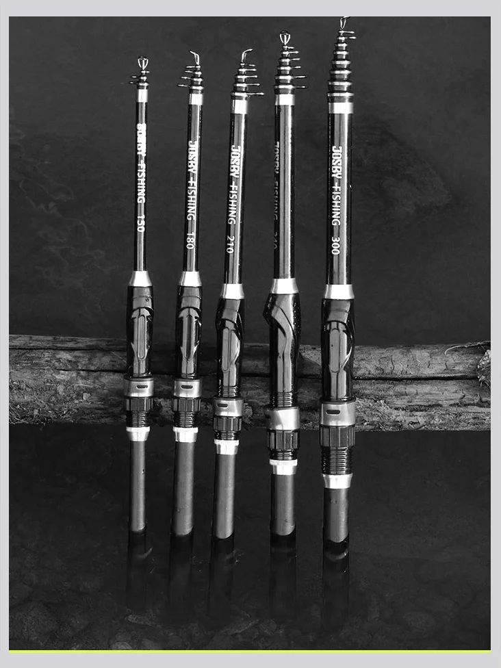 Vara de Pesca Telescópica Ultra Durável de Carbono para Spinning e Pesca de Rocha, Carpa, Alimentador 1.5-3.0M, Portátil, Mini Equipamento de Pesca para Viagem