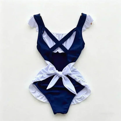 Bunny Complete Maid Cosplay Costume Set Ruffle Cosplay Vacation Halloween Outfit Halter Dress Set Outfit Costume Play Occasions