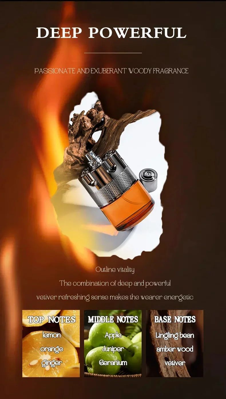 100ml Men's Cologne Long Lasting Woody Perfume | Seductive Fragrance Attractive to Women | For Party & Date Night