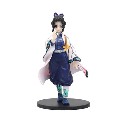 Boneco de 15cm Anime Demon Slayer Nezuko Tanjirou Zenitsu Inosuke Kyoujurou Shinobu Giyuu Qposket, Brinquedo Infantil, Presente de Natal