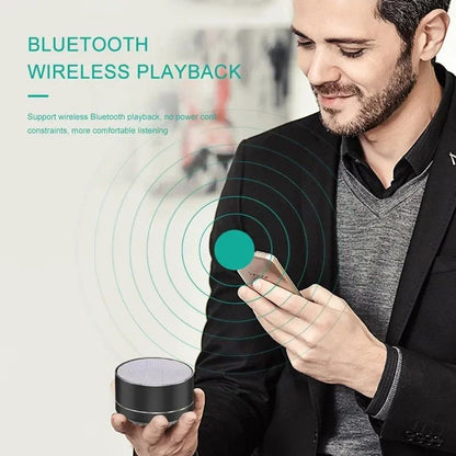 Caixa de Som Bluetooth Sem Fio Portátil, Mini Alto-falante Externo, Cartão TF, Caixa de Som Surround para Música, Voz HD Graves Incríveis, A10