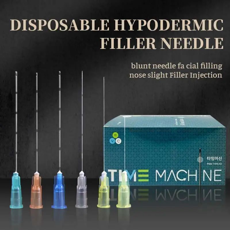 Micro Blunt Cannula 18G 20G 22G 25G 27G Disposable Sterile Blunt Needle For Filler Medical Blunt Tip Needles